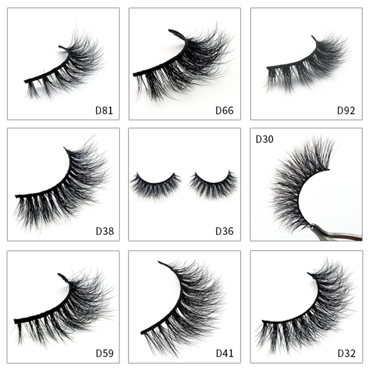 Wholesale Mink Eyelash With Eyelash Packaging Box Custom Y47